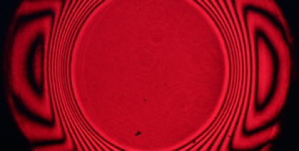 Interferogram of the sheared wavefronts